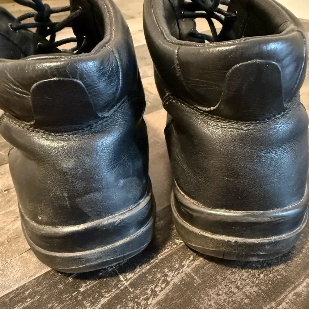 Red Wing Shoes Black Leather Lace-Up Work‎ Boots Men’s 10 EE Oil Resistant